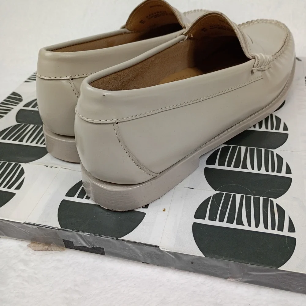 GH Bass Whitney Weejuns Womens Penny Loafers Sand Leather 9.5M BAX4W945 - Picture 3 of 8